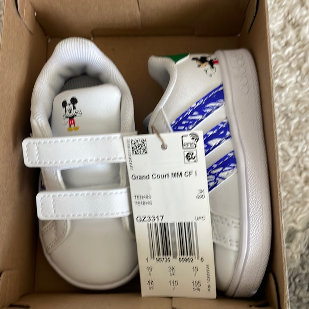 Toddler size 4 Disney Mickey adidas